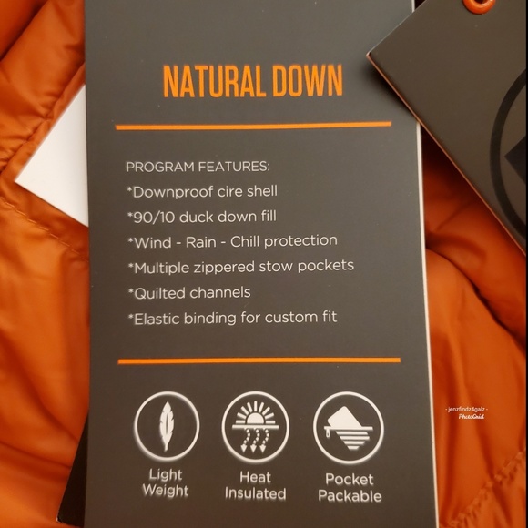 NWT Hawk & Co Down Packable Puffer Jacket Size M - Picture 6 of 8